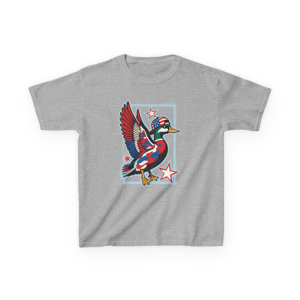 Patriotic Mallard Duck Kids Tee | American Flag Duck, Stars and Stripes
