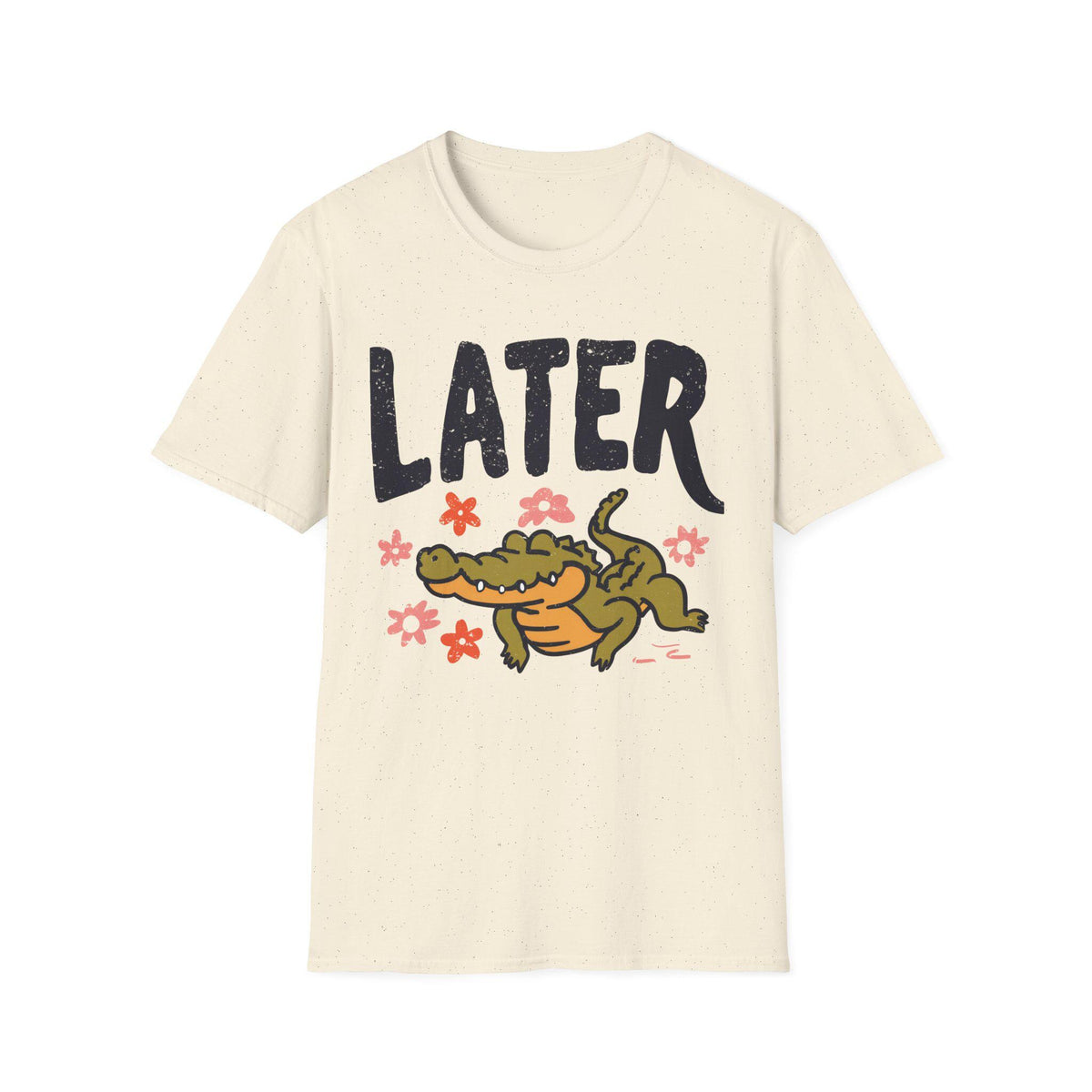 Later Alligator T-Shirt | Retro Distressed Crocodile Graphic Tee