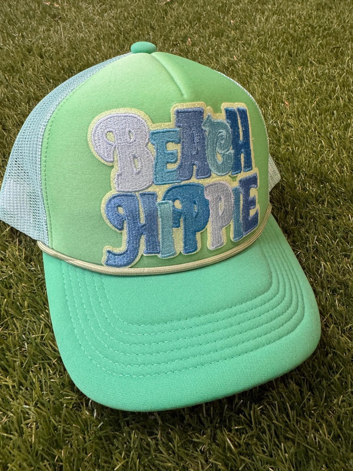 Beach Hippie on magna pony trucker hat