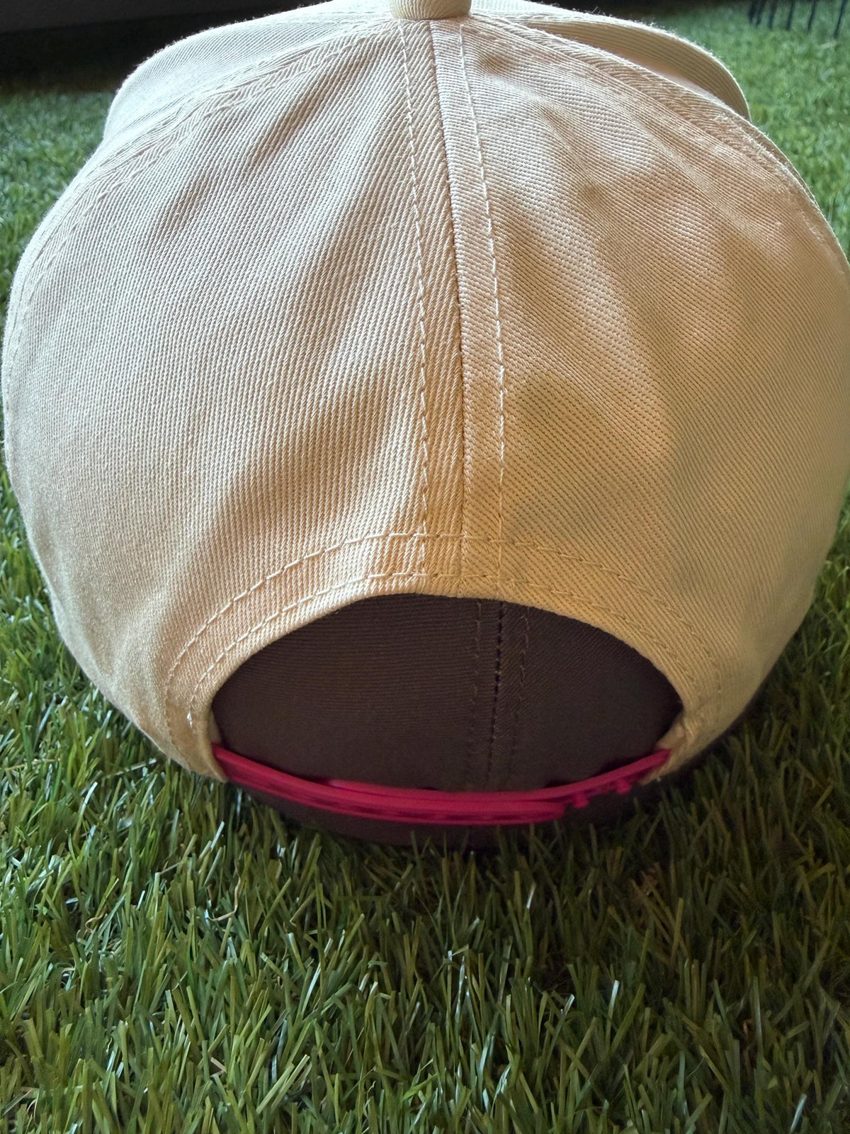 Killing Them With Kindness Is Taking Longer Than I Expect on a custom canvas trucker hat with leopard brim and hot pink rope detail