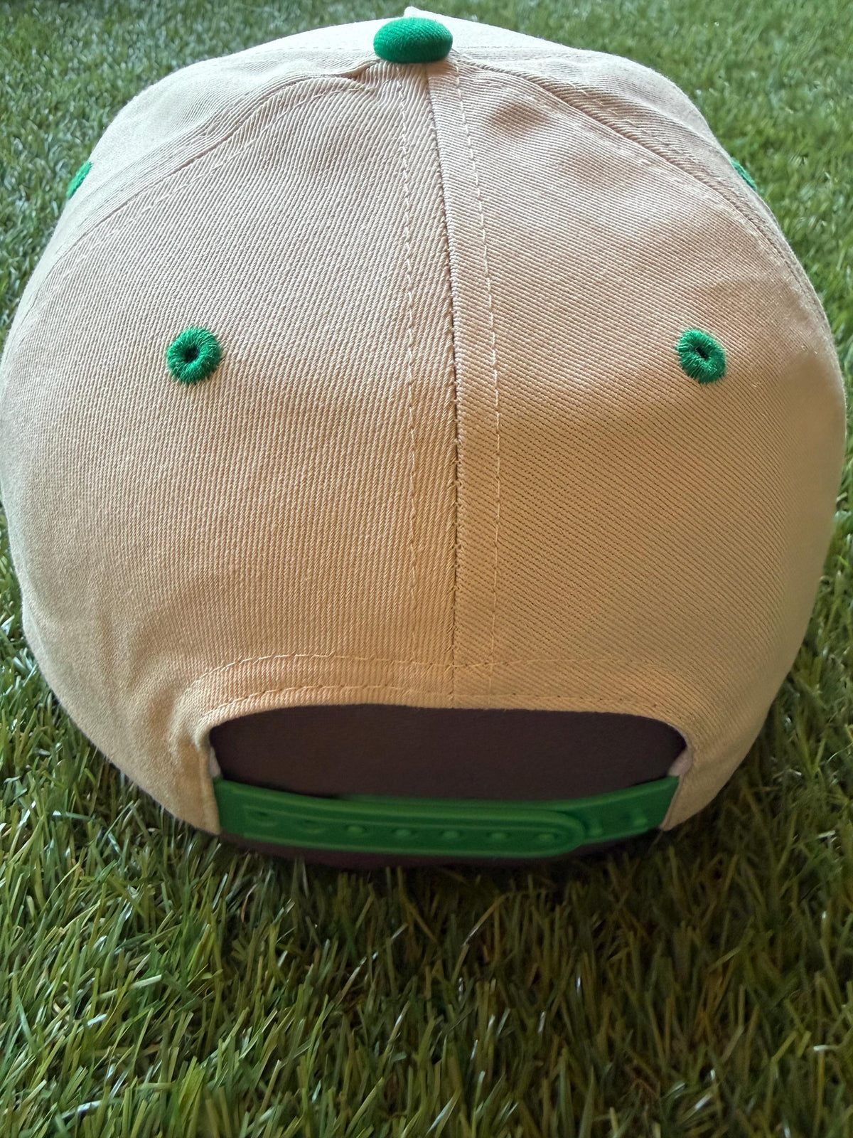 Let’s Freaking Go football them custom canvas trucker with an embroidered football on the side