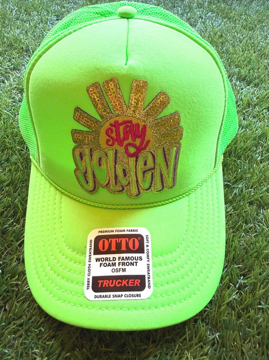 Stay Golden on custom mesh trucker