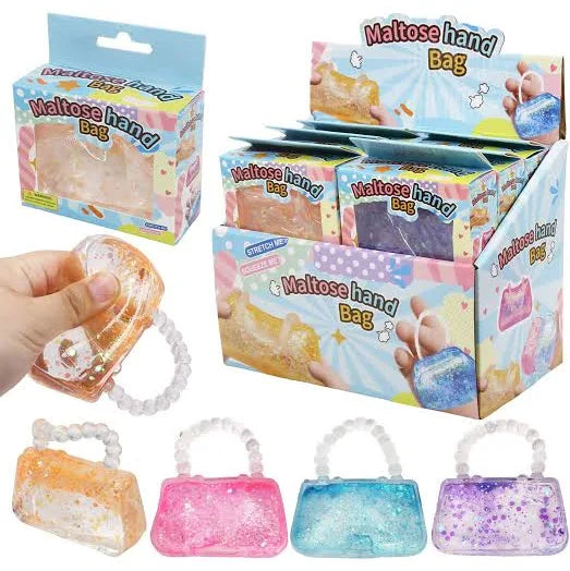 Maltose Hand Bag Squishy with fruit or glitter see variation